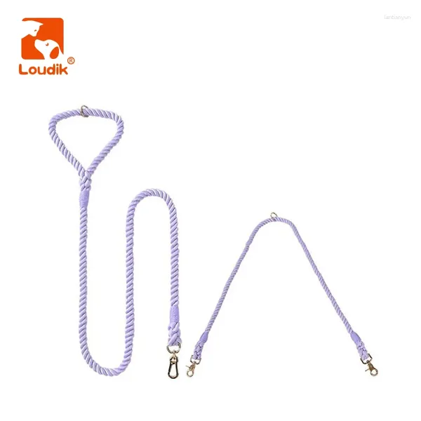 Collari per cani Loudik-dual Raccoppiatore Pieno ganci doppi metallo clip due cavi trazione per accessori piccoli grandi medium