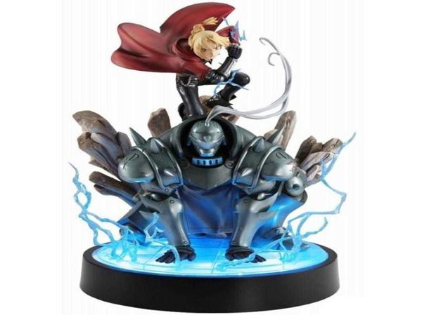 Anime Megahouse Gem Edward Elric Alphonse Elric PVC Ação Figura Toy Toy Fullmetal Alquimista Coleção Adulta Modelo Doll Presentes Q071351541