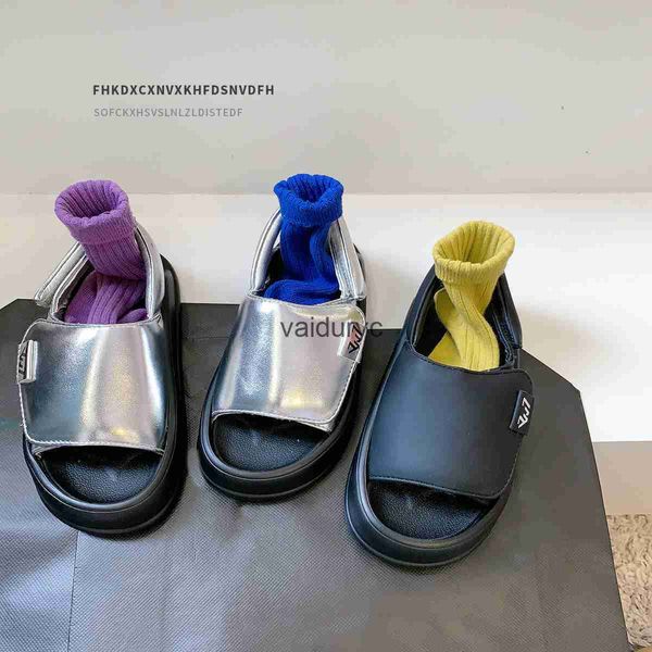 Sandals Versione coreana SIGILTÀ Summer Childrens Scarpe di 3-6-12 anni Sandals Boys Girls Beach H240411