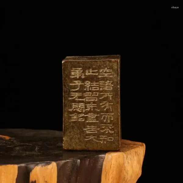 Dekorative Figuren zartes lila Kupfer im alten Stil der alten chinesischen glückverheißenden Statue-Siegel