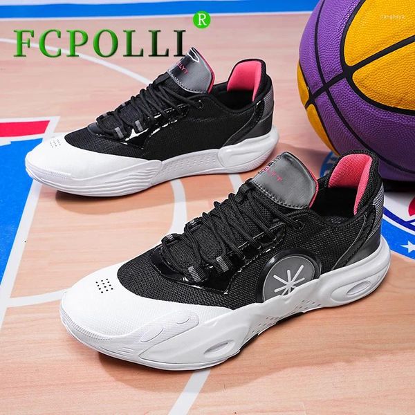 Basketbol Ayakkabıları 2024 Serin UNISEX EĞİTİM NEFRABİLİR DEĞİL SPOR MEN TASARIMCI SHEAKERS Çiftler Slip Olmayan Spor Salonu Ayakkabı