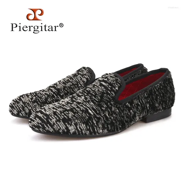 Scarpe casual Piergitar Winter inverno Special Lagh Wool Men a due colori in tessuto maschio da ballo e mocassini per banchetti Plus size