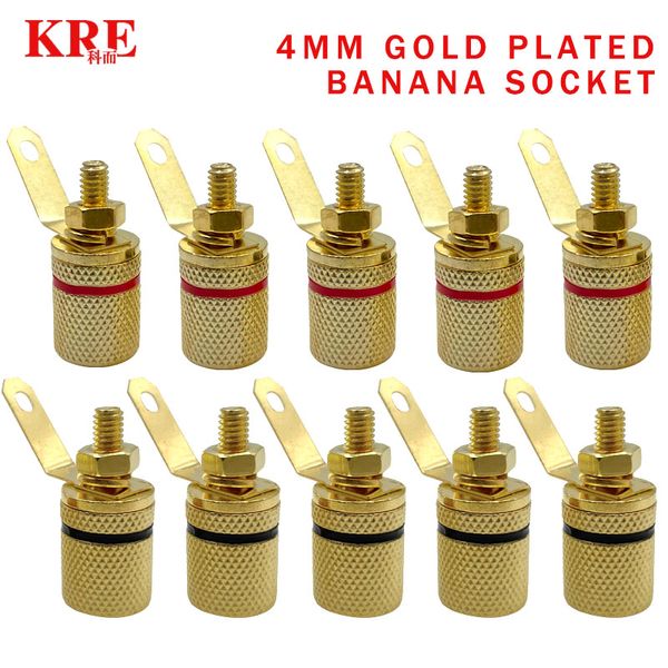 40pcs Gold Ploteted Amplificatore Terminale Binding Post Banana Plug College Connettore adatto per tappi banana da 4 mm