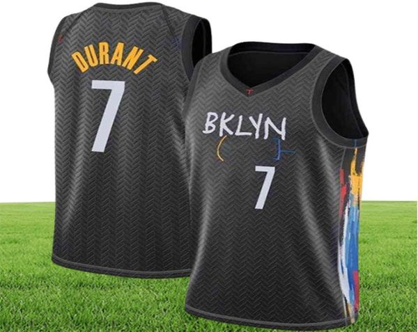 2021 Kevin 7 Durant Basketball Jersey Mens Kyrie 13 Harden City 11 Irving Blue Branco Branco All Stitched039039NBA0390398758075