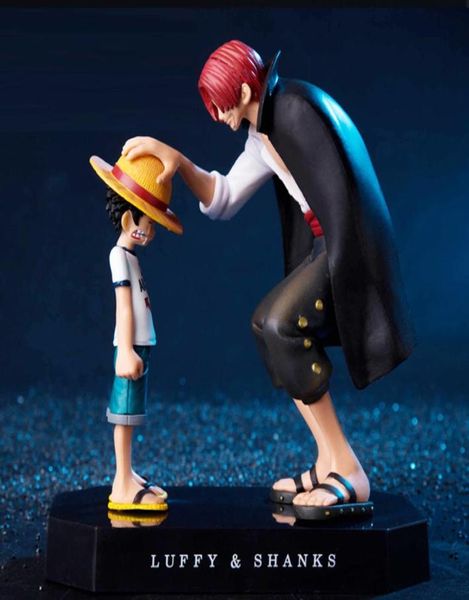 2019 New Anime One Piece Four Kaiser Shanks Strohhut Luffy PVC Action Figur Doll Kind Luffy Sammelmodell Spielzeugfigur C02540524