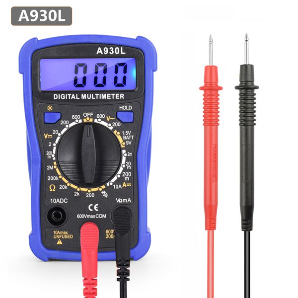 Newacalox LCD Dijital Ekran Multimetre Elektrik Enstrümanı AC/DC Ammetre Voltmetre OHM Taşınabilir Kelepçe Ölçer Test Merkezi