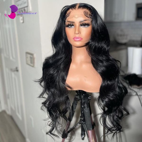 Wave solto onda 100% Human Human Lace Front Wigs 5x5 Silk Top Lace Wigs Hair Human Human Pré -arranhado NOTS BLEACH WIG