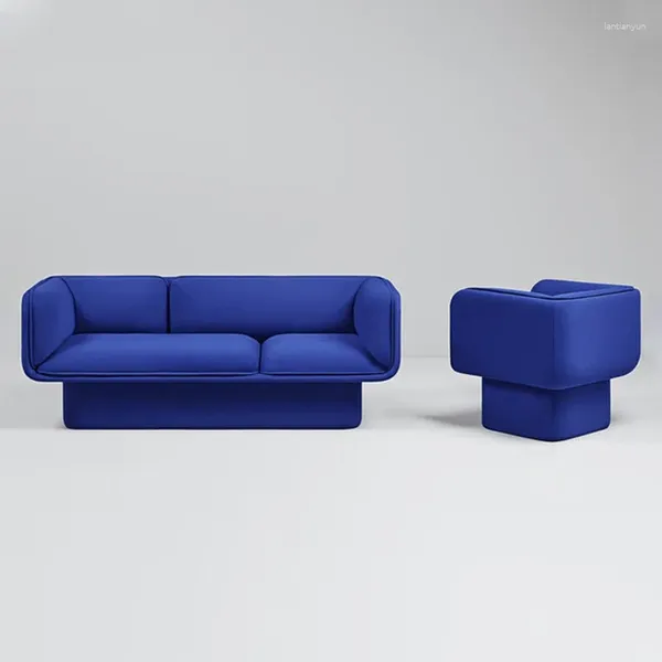 Stuhlabdeckungen moderner Designer Internet -Promi -Stil Wohnzimmer Stoff Sofa Kombination Bekleidungsgeschäft Schönheitsgeschäft