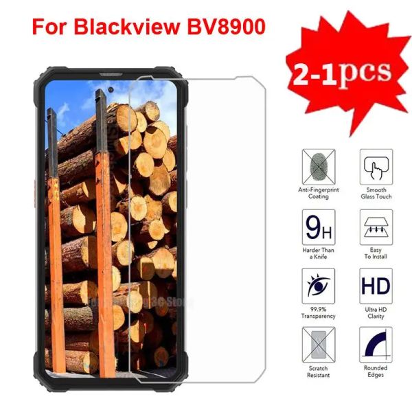 2-1pcs vidro temperado para Blackview BV8900 Pro Pelicula Protective Glass Screen Protector para BlackViewBv8900 BV 8900 Filmes telefônicos