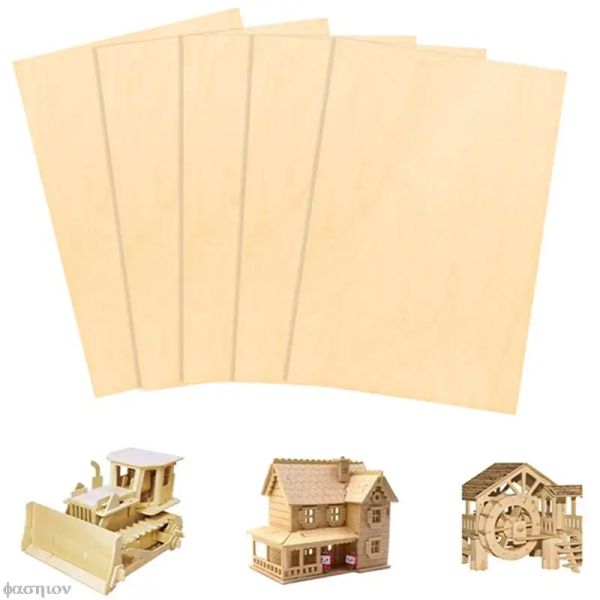 Balsa Wood Sheets Ply 200/300/450 mm*300 mm breit 2 mm dick 5/10pcs/Los für RC -Flugzeugboot Modell DIY House Ship Craft Handwerk