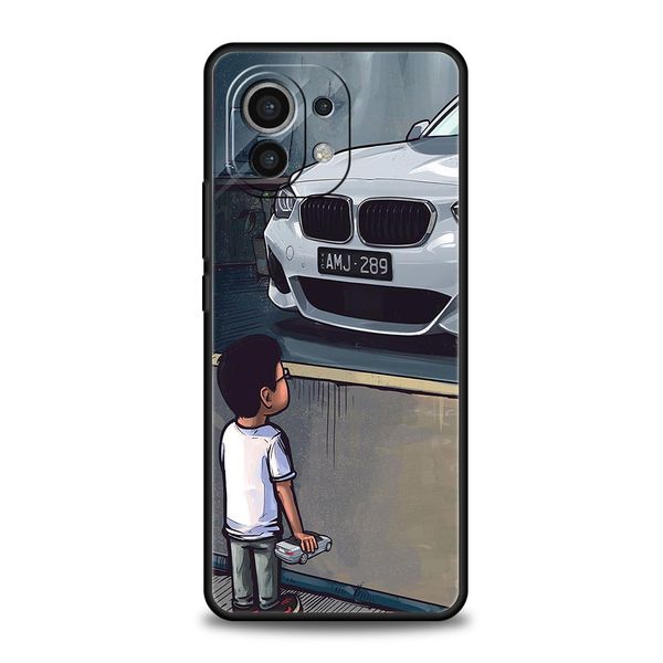 Мальчик См. Спортивный автомобиль JDM Drift Phone Case для Xiaomi 13 12 11 Lite 12t 11t 10t 9t Mi Poco x5 M4 M3 x4 x3 Pro F5 F4 F3 GT 5G Cover