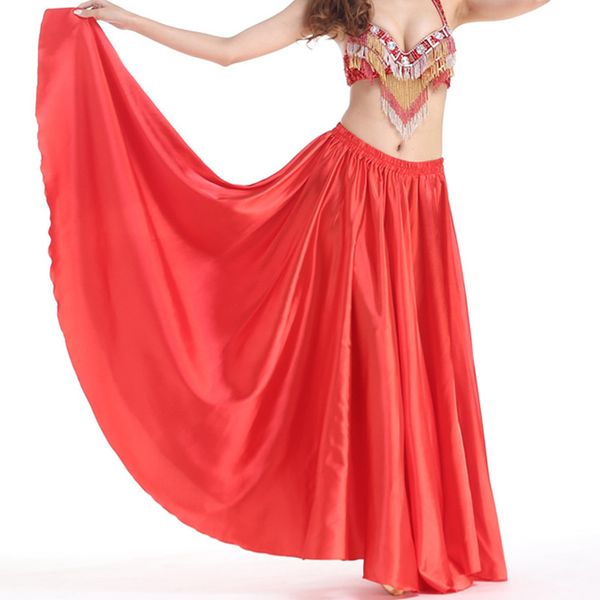 Women Belly Dancing Clothes Full Circle Gonnes Gonnette Plus Size Satin Belly Dance Gonna