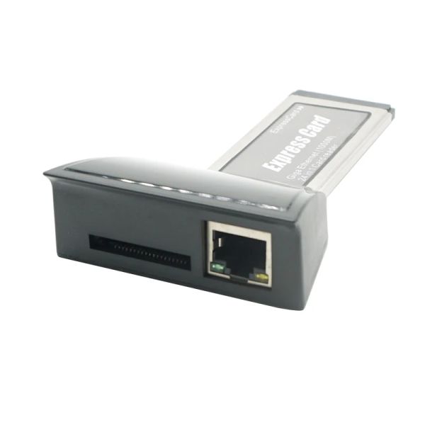 Cartões de alta velocidade Laptop ExpressCard para Gibabit LAN Card Express Ethernet Rede Card 34mm 1000m 24 em 1 Card Reader