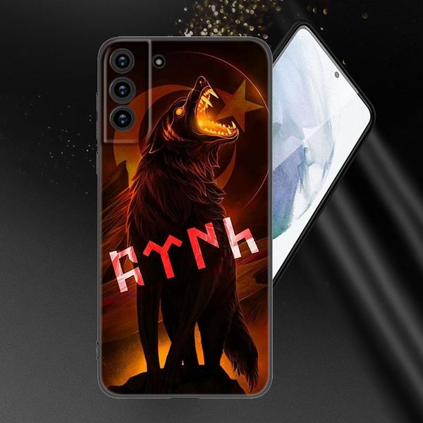 Turchia Flag Wolf Telefono Custodia per Samsung Galaxy S23 S22 S21 S20 Ultra Fe S10E S10 LITE S9 S8 Plus S7 S6 EDGE MOFF TPU COPERCHIO