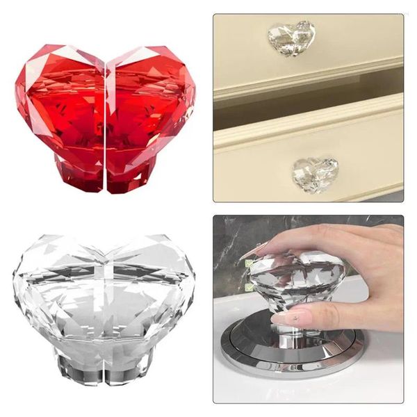 Accessorio per bagno set a forma di cuore Acqua di pressione Acqua Premere Switch Protector Pulsante Pulsante Accessori per decori Accessori unghie N8c3