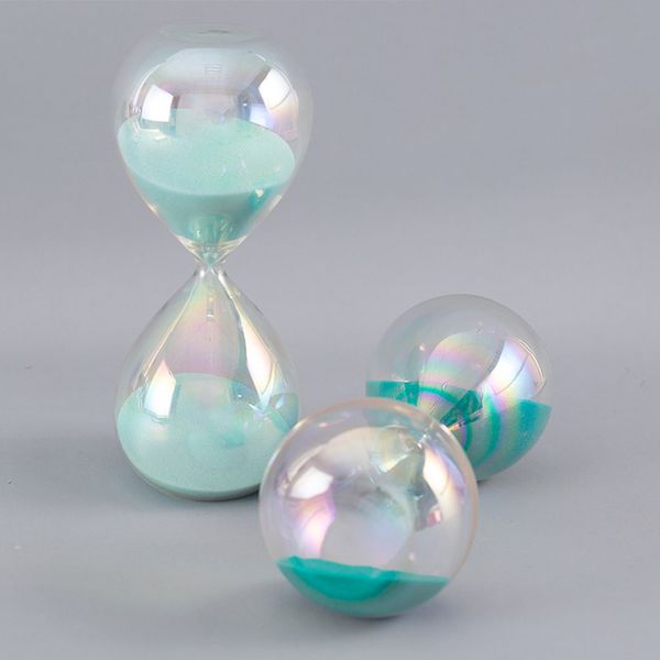 Super bellissima clessidra colorato 30 minuti Timer Sand Desktop Ornaments Decorations Regalo di compleanno creativo per ragazze