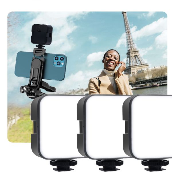 Vídeo LED Câmera de luz Light Light Portable Mini celular Pheel Lights para câmera Tripé Selfie Stick Stick Flashes Lamp