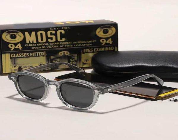 Óculos de sol Johnny Depp Homens polarizados Mulheres da marca de luxo Lemtosh Sun Glasses Vintage Acetato Frame Driver Momba 2302018764043