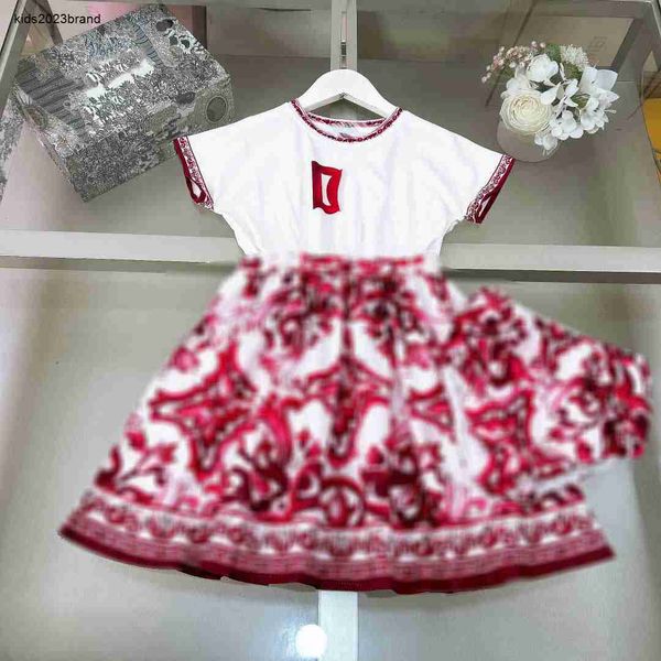 New Girls Party Dress Due pezzi Set Baby Gonna taglia 80-130 cm Designer Designer Designer Summer Toddler Princess Abito 24pril