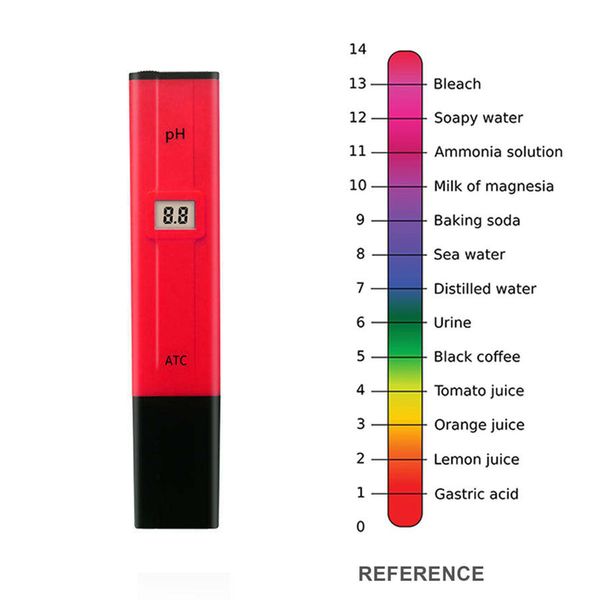 Testador de pH portátil caneta de alta precisão Tamanho do bolso Medidor de pH eletrônico para testar água pH009 pH medidores