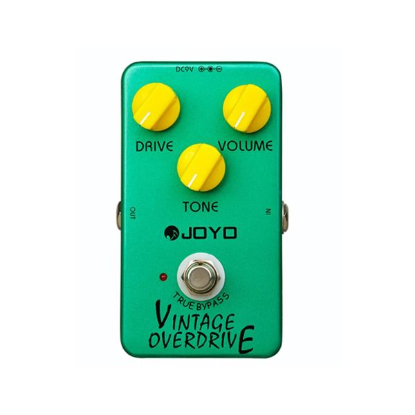 Cabos Joyo JF01 Efeitos de guitarra Pedal Overdrive Loop Vintage Overdrive Guitarra para pedais de guitarra elétrica Tube Screamer True Bypass