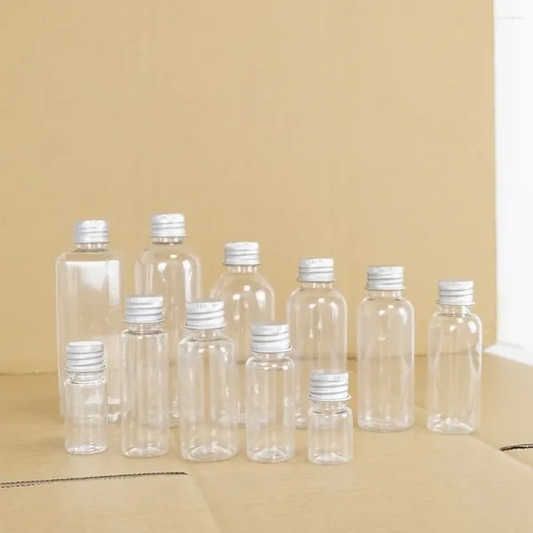 Garrafas de armazenamento de 5 ml a 100 ml de produtos de venda de plástico personalizados para frascos vazios transparentes 20pcs ou 100pcs
