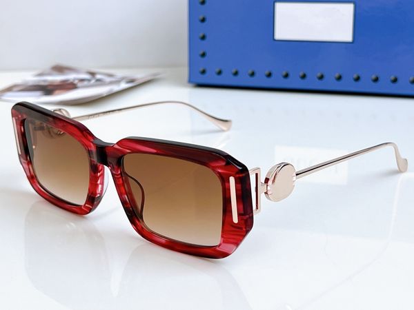 Прямоугольник роскошный дизайнер солнцезащитные очки Man Women Unisex Goggle Beach Sun Glasses Дизайн Uv400 Math Metal Plank GG9953S Eyewear 7 Colors Дополнительное высшее качество