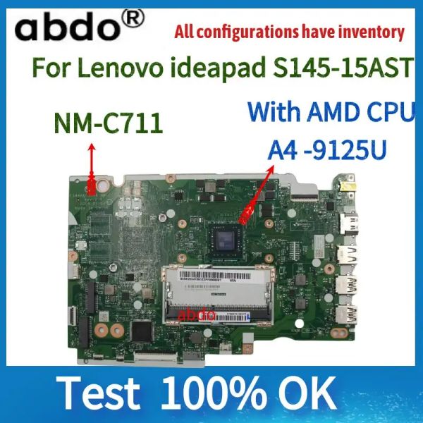 Материнская плата Motherboard NMC171. Для Lenovo IdeaPad Original S14515AST Материнская плата ноутбука, с процессором A49125U AMD, 100% тест, быстрая доставка