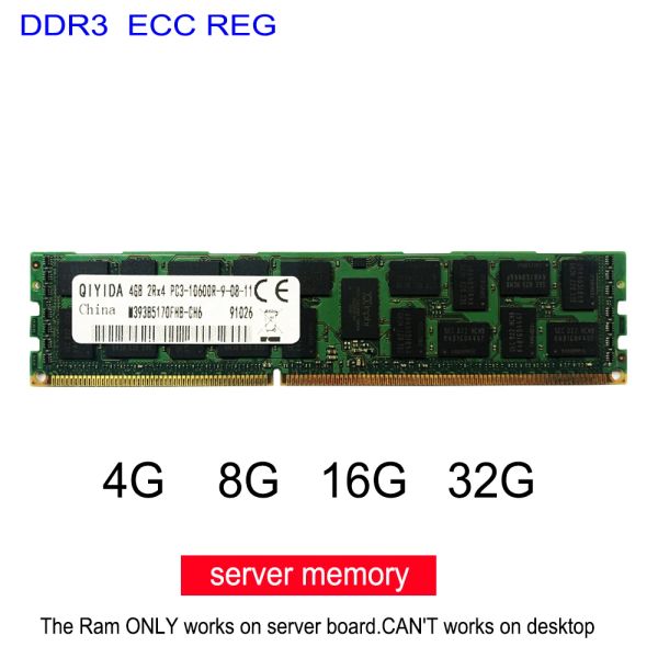 RAMS DDR3 4GB 8GB 16GB 32GB Memory Reg ECC 1600 1333 1866MHz PC3 RAM 16GB 8GB 4GB 32GB SUPORTE X79 X58 LGA 2011