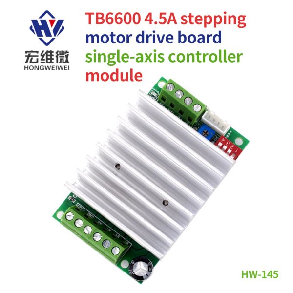 TB6600 4,5A Stepper Motor Triver Stepper Board Ein-Achsen-Controller-Modul DC10V-45V 4.5A Hochgeschwindigkeitsoptische Koppler Automatisch