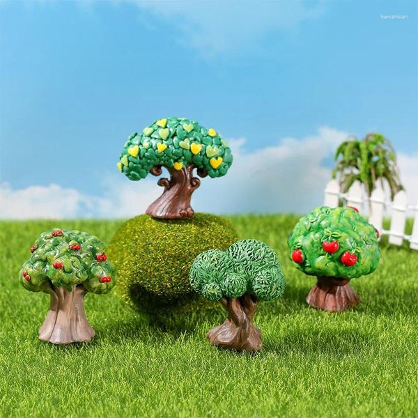 Figurine decorative simulazione mini albero fata giardino in miniatura bonsai micro paesaggio decorazione artigianato bambola bambola dono