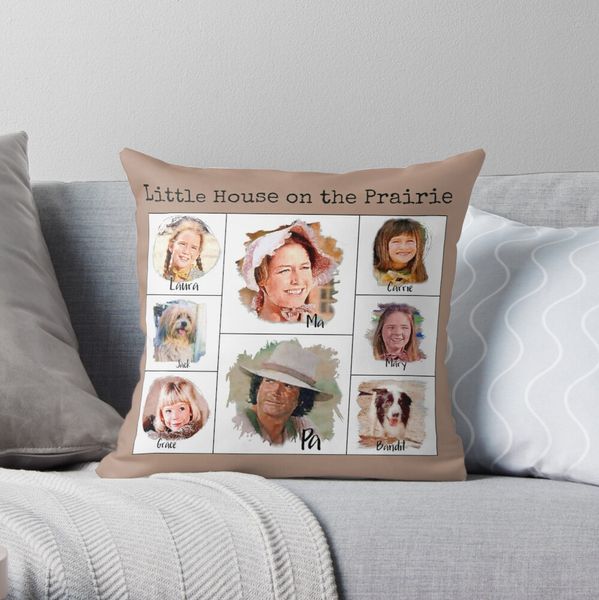 Ingalls Family Throw travesseiro personalizado venda quente impressão de luxo 3D Pillowcase Pillow Pillow Capa 45x45cm