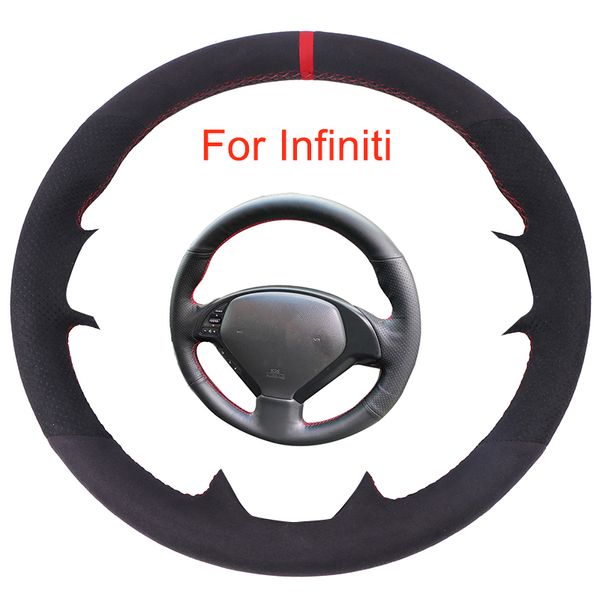 Индивидуальная бухта рулевого колеса автомобиля для Infiniti G37 G35 G25 EX35 EX25 EX37 QX50 QX50 Q40 IPL G Coupe Leather для рулевого колеса