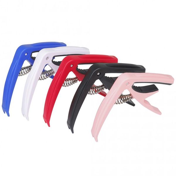 5/10pcs Black Guitar Capo ABS Resina Rápula rápida Chave com extrator de pino para acessórios de ajuste de ukulele de guitarra de guitarra