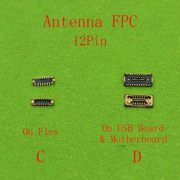 10pcs Original para Samsung S22 Ultra Plus 5G S22U S908 S906 S901 B U Bateria LCD Display USB Carregamento WiFi Antenna FPC Conector