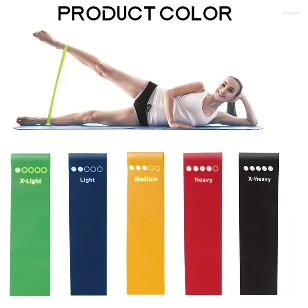 Widerstandsbänder PC Fitness Ring TPE -Material Dünne Beine und Gesäß Ausrüstung Farb Elastizgürtel Yoga Supplies Essentiell