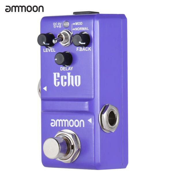 Kabel Ammoon AP16 Nano Serie Delay Gitarre Effect Pedal wahre Bypass Hochwertige Gitarrenpedal -Teile Zubehör Aluminiumlegierungskörper