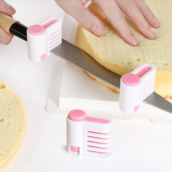 FAIS du Diy Bolo Slicer Slicer Faca de pão ajustável 5 camadas para torradas de pão Bolo Ferramenta de fixação de cozinha em camadas divididas