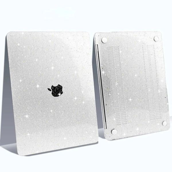 Casos Glitter Crystal Laptop Caso para MacBook Pro 13 Caso M2 A2338 Shell de proteção para MacBook Air 2022 Caso 13.6 A2681 Cobrar fundos