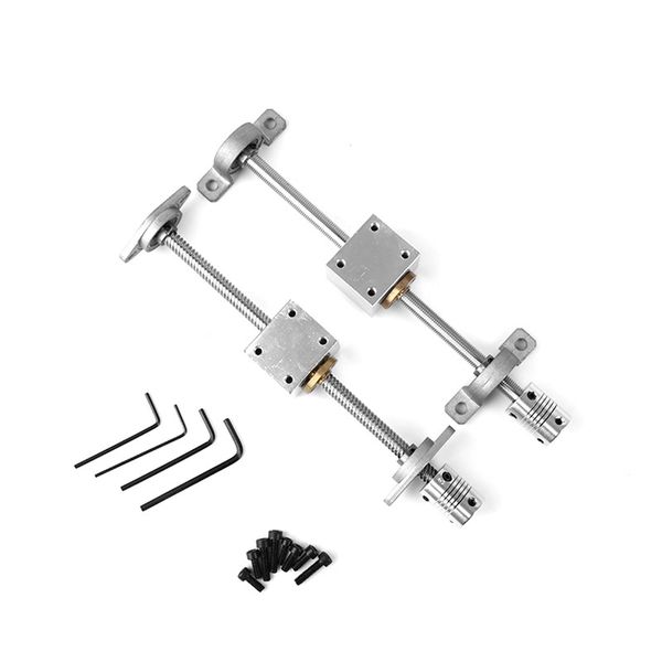 1SET 200/250/350/500 мм 3D Принтер CNC T12 СВЕДЕНИЕ ВИНТ 12 мм +медная гайка медного