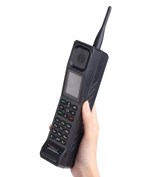 Retro Style Big Brother Cep Telefon Anten İyi Sinyal Güç Bankası Dışa dönük FM Bluetooth Meşale El Feneri GPRS Çift Sim Kart T3591176