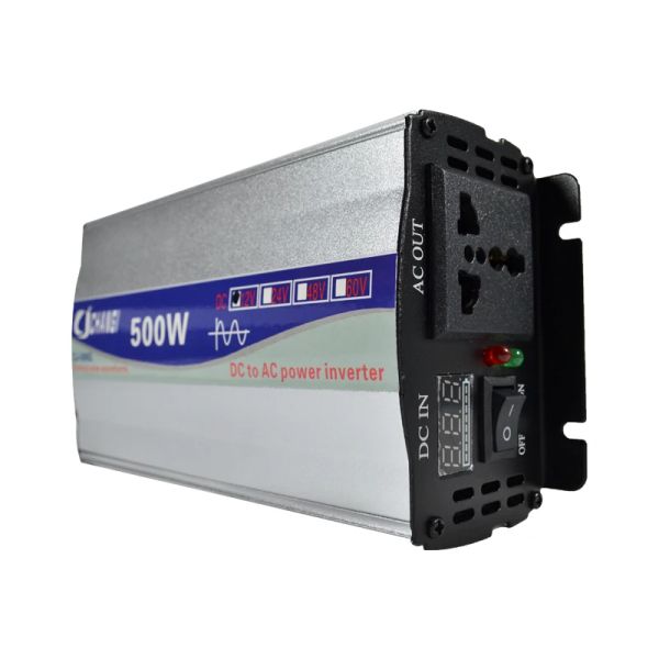 Inversor de onda senoidal pura 12V/24V/48V para AC 110V 220V 500W 1000W TOLTAGE Transformer Converter Inverter Solar Inverter LED Display