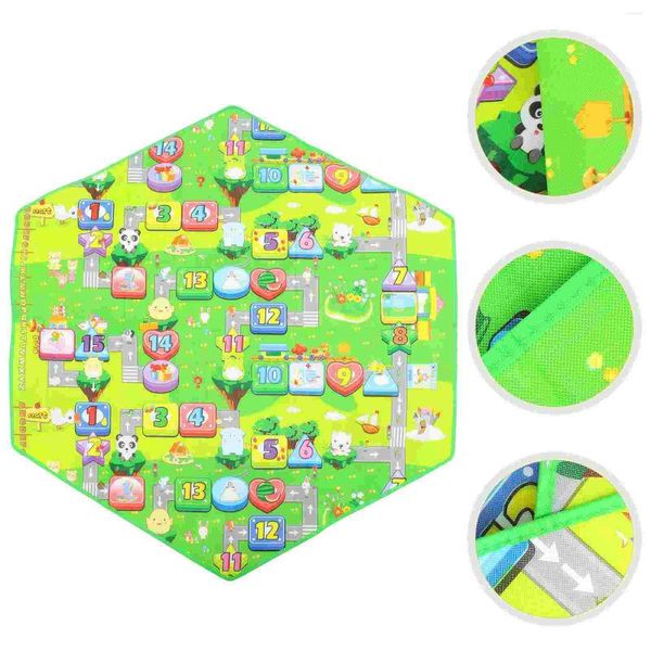 Tapetes tapetes de área de jogo hexagonal tat tenda infantil brinca acampamento de bebê acolchoado almofada cushion berçário infantil infantil de desenho animado