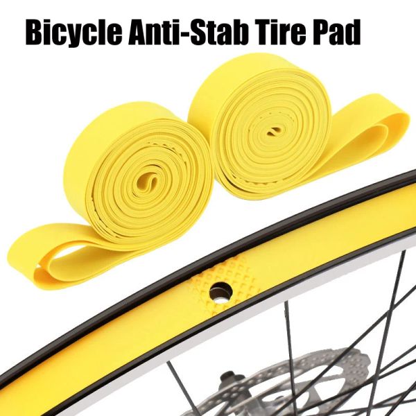 2pcs Bicycle Rim Strip Tire Liner Liner Protector PVC Rim лента для 700C 26 27,5 29-дюймового колеса MTB Road Bik