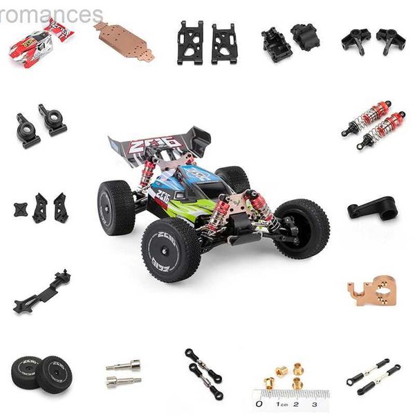 Elektro/RC -Auto Wltoys 144001 1/14 RC -Auto Ersatzteile Schwingarm C Sitzfahrzeug Bod Motor Reduktion Abdeckung Schockdämpfer Reifen Kunststoff 240411