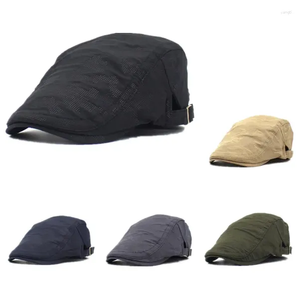 Berets Sommer Sboy Caps Cotton Flat Peaked Mütze Männer und Frauen Maler Mütze 29