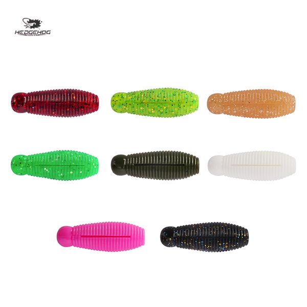 Kartoffeln weicher Fischerei Köder 40 mm 4g 10 Stück/Pack Grubs Wurmköder Künstliche Köder für rosa Bass Süßwasser Salzwasserköder