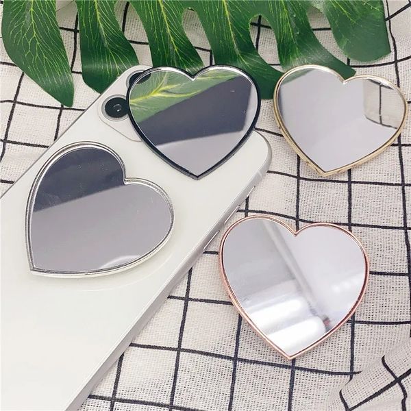 Novo 2024 Luxo Eletroplating Mirror Celular Suporte de telefone celular Mobilephone Staket Socket Expanding Phone Grip Ring to Ring para iPhone