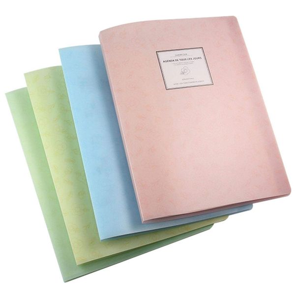 20 tasche A4 Display Book PP File di plastica Cartella Candy Color Paper Storage per gli Accessori per uffici della scuola Studenti forniture