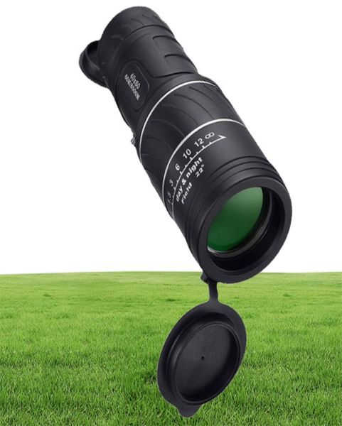 Telescópios Telescópio portátil 40x60 HD Profissional Monocular Zoom Binoculares Night Hunting Optic Scope Big Vision Telescopio 2211141566098